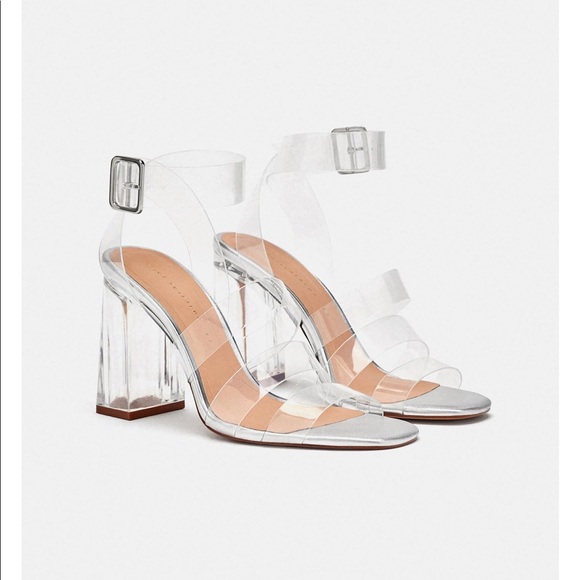 clear sandals zara
